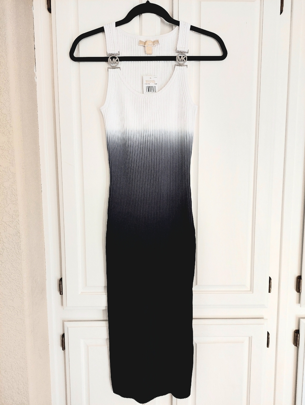 Michael Kors Ombré Ribbed Stretch Viscose Dress Size S NWT - Picture 3 of 15